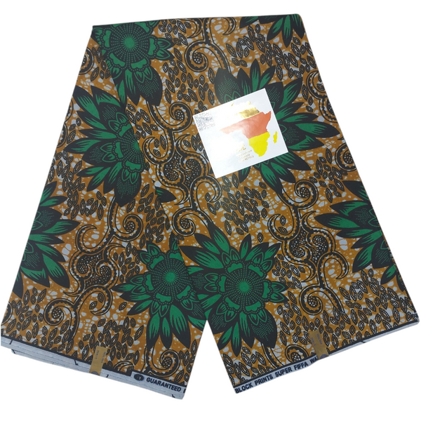 Latest Tranding African Pure Cotton Real Wax Print Ankara Fabric 6yards For Sewing Women Dresses