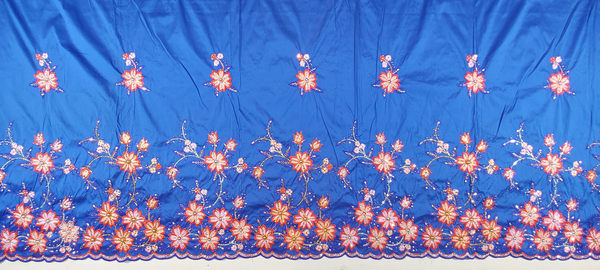 African George Fabric With High Quality Raw Silk George Wrappers With Net And Net Blouse For Party And Wedding Dress Fabric