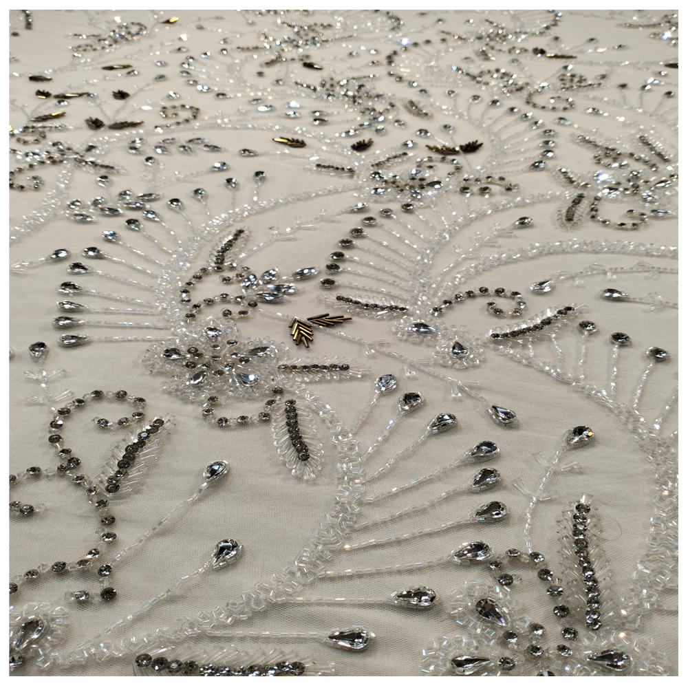 Free Shipping Rhinestone Net Lace Floral Design African Bridal 5 Yards Shubham Collections Free Shipping Rhinestone Net Lace Floral Design African Bridal 5 Yards Shubham Collections
