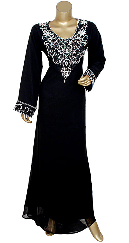 strapless open back dress Black Kaftan