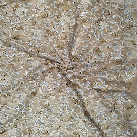 African Super Quality Stone Beaded Mesh Net Fabric Lace For Women Wedding And Party Dress