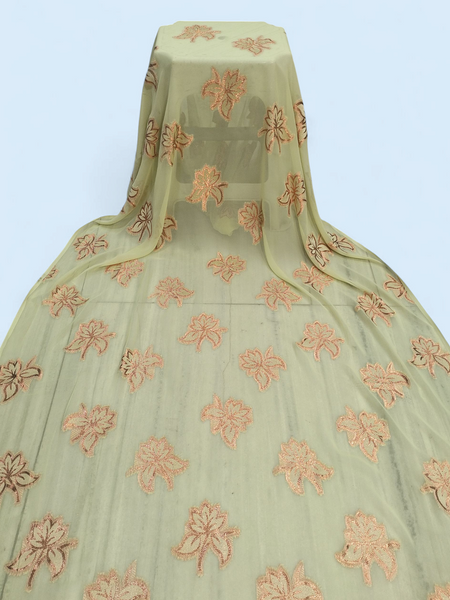 Premium Fransawi Dirac with Rose Gold Leaf Print | Perfect For Weddings & Celebrations