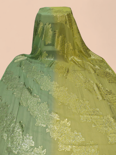 Luxury Olive Green & Gold Beautiful Color Combination Fransawi Dirac | Perfect For Wedding & Evening Wear