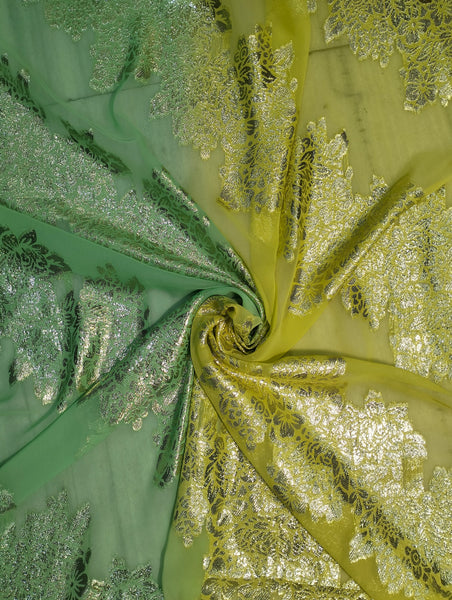 Luxury Olive Green & Gold Beautiful Color Combination Fransawi Dirac | Perfect For Wedding & Evening Wear