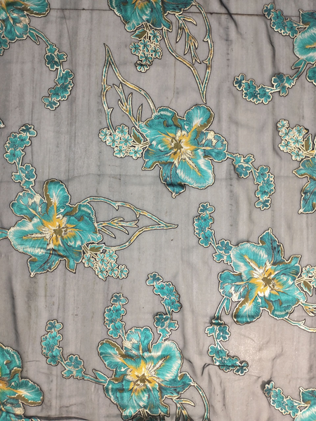 Beautiful Flower Printed Fransawi Dirac | Perfect For Wedding And Occasional Wear
