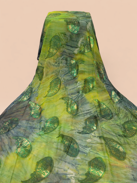 Luxury Green Paisley Fransawi Dirac – Premium Somali Wedding & Party Wear