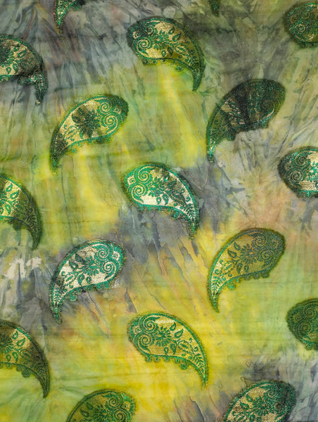 Luxury Green Paisley Fransawi Dirac – Premium Somali Wedding & Party Wear
