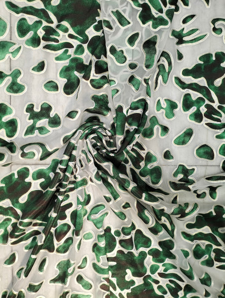 Beautiful Colour Combination Green & White Fransawi Dirac | Luxury Party & Wedding Wear