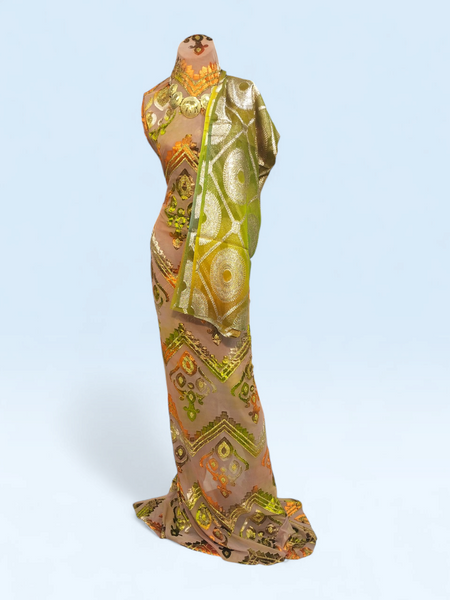 Designer Peach Maqbal Dirac – Elegant Traditional Wear for Women