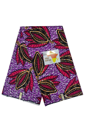 100% Natural Cotton African Holland Wax Dutch Print Heavy Target 140GSM For Dresses Fabric