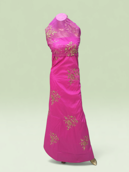Majestic Pink George With Premium Embroidery | Perfect For Wedding And Special Occasions