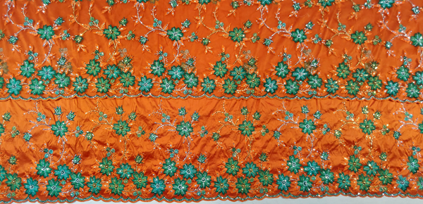 African George Fabric High Quality Indian Raw Silk George Wrappers Hot Nigerian Raw Silk With Net And Blouse for Wedding And Evening Dress
