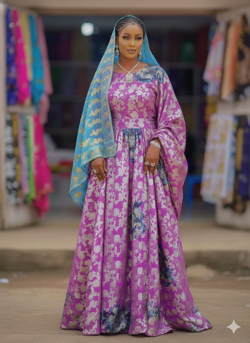 Unrivaled Trendy Somali Fransawi Dirac With Floral Design And With Gor ...