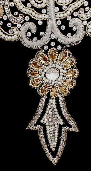 Handmade Kaftan With Heavy Crystal / Bead Work Long Dress Gown Party Wear for Women
