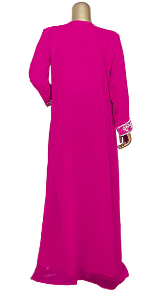 Women's Designer Stone Beaded Kaftans Caftans Party Wear Long Dress Maxi Dubai Style