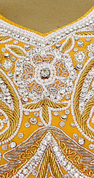 Pure Chiffon Hand Embroidery Kaftan