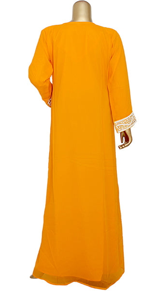 Pure Chiffon Hand Embroidery Kaftan