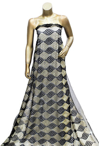 Net Resham Zari Embroidered Fabric,Width 58'' Inches.