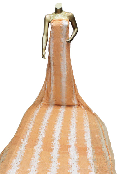 Net Thread Pearl Embroidered Fabric,Width 58'' Inches.