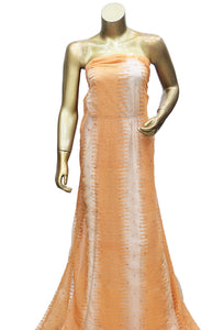 Net Thread Pearl Embroidered Fabric,Width 58'' Inches.