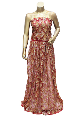 Net  Aari Resham Embroidered Fabric,Width 58'' Inches.
