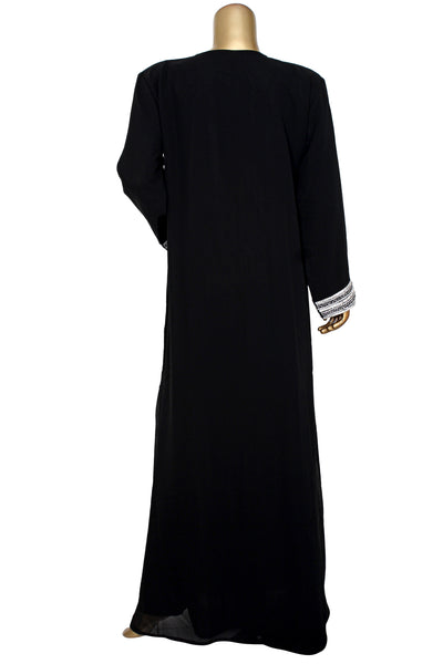 Chiffon kaftan with pearl work
